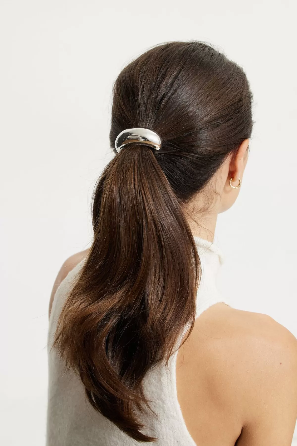 Dynamite Bubble Hair Tie Gray Discount