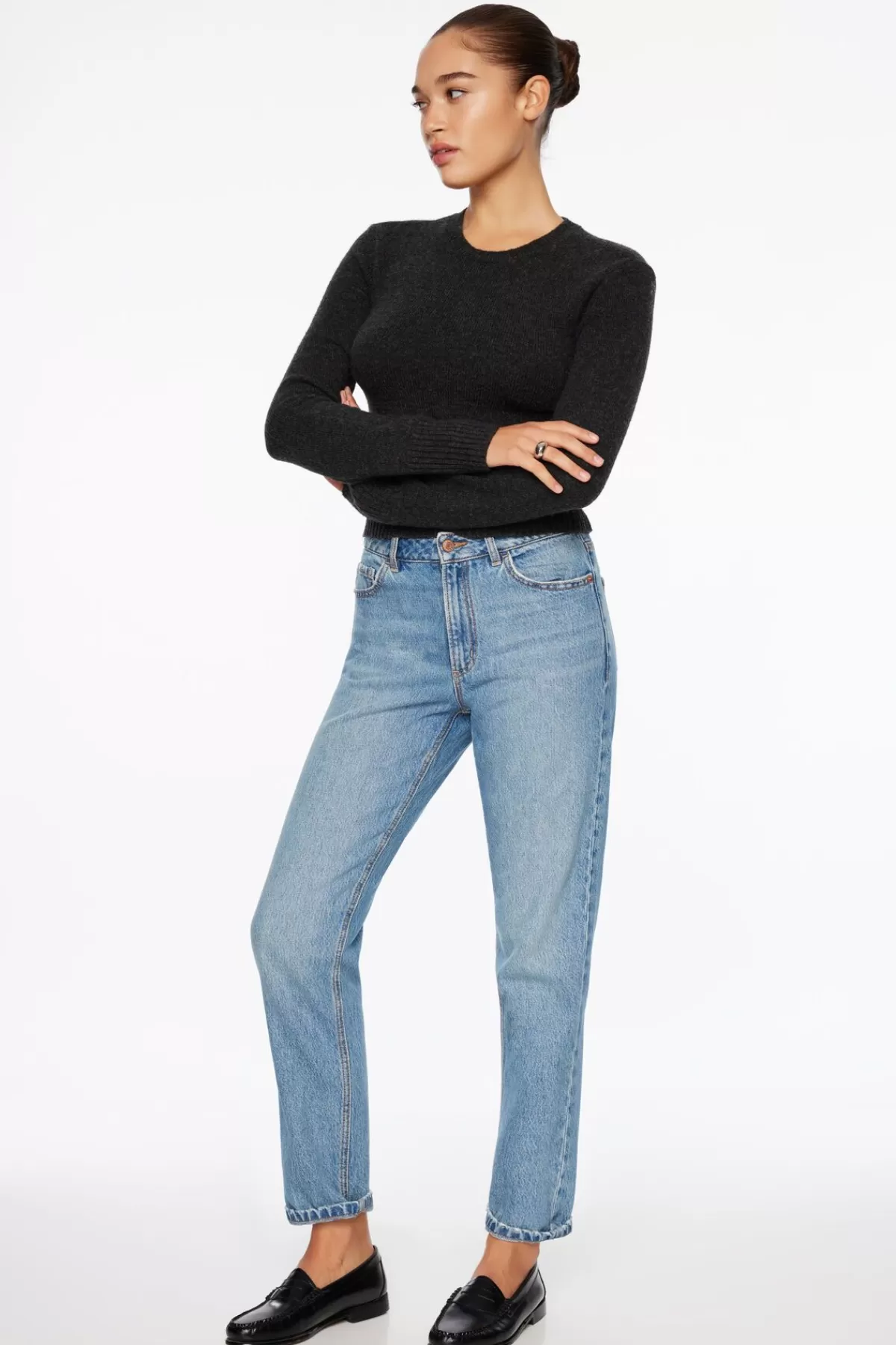 Dynamite Claudia Mom Jeans Blue Best