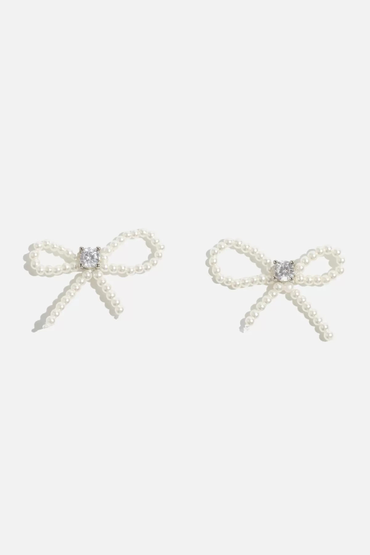 Dynamite Delicate Bow Stud Earrings Grey Online