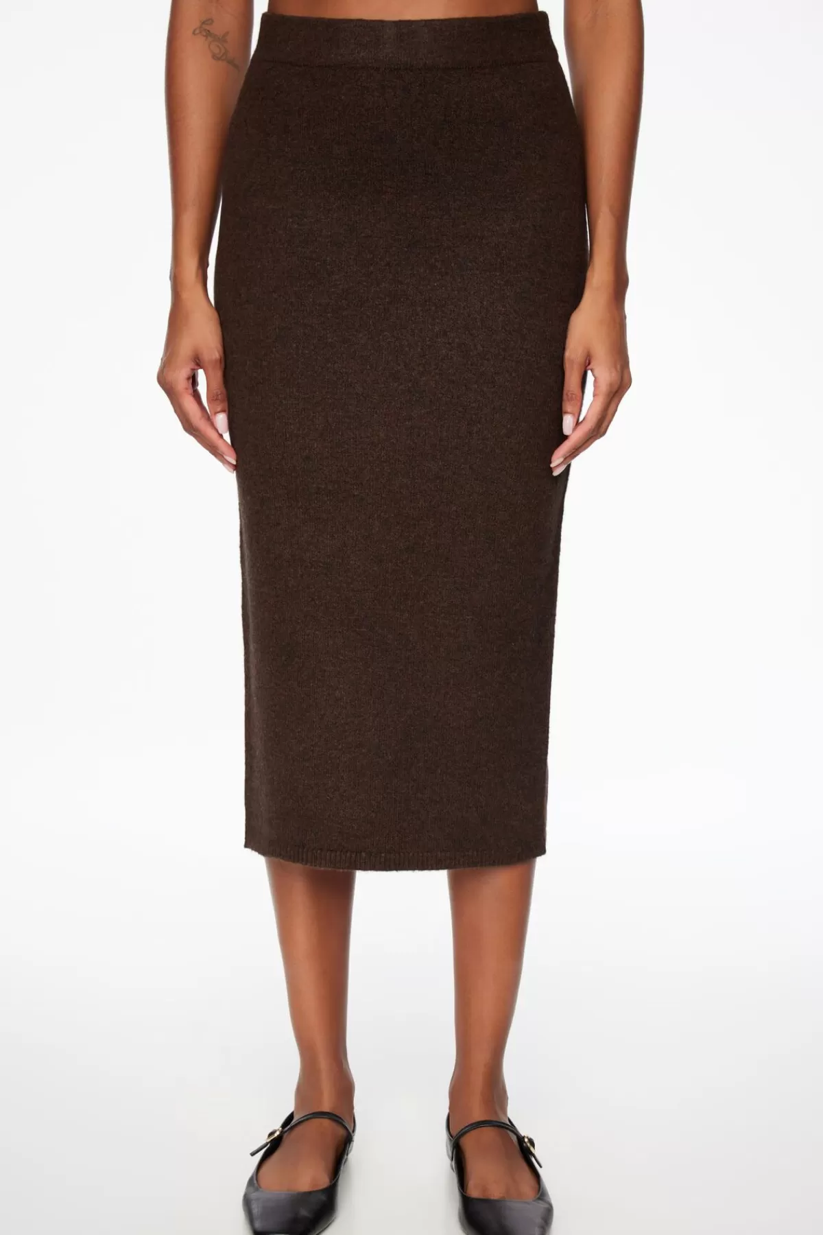 Dynamite Heavenlyarn™ Midi Skirt Brown Clearance