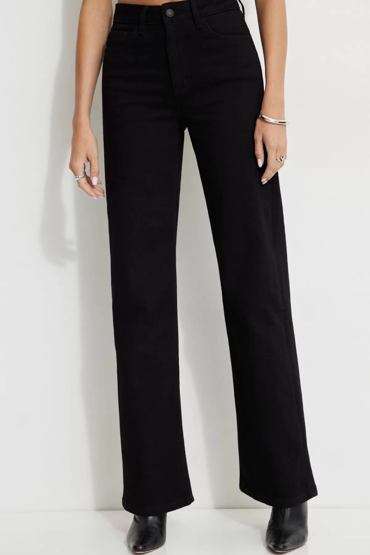 Dynamite Heidi Wide Leg Jeans Black Hot