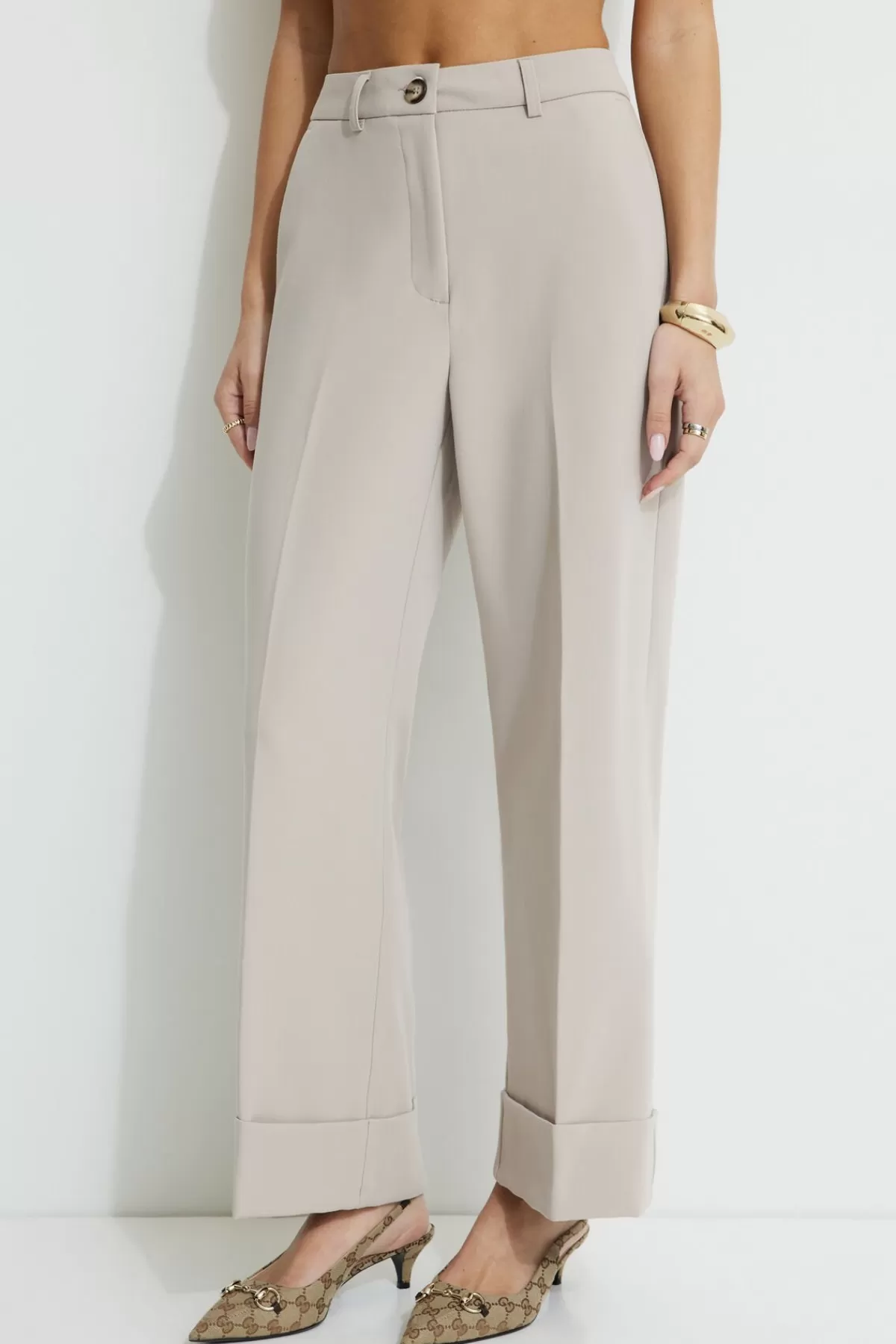 Dynamite Max Cuffed Ankle Pants Grey Store