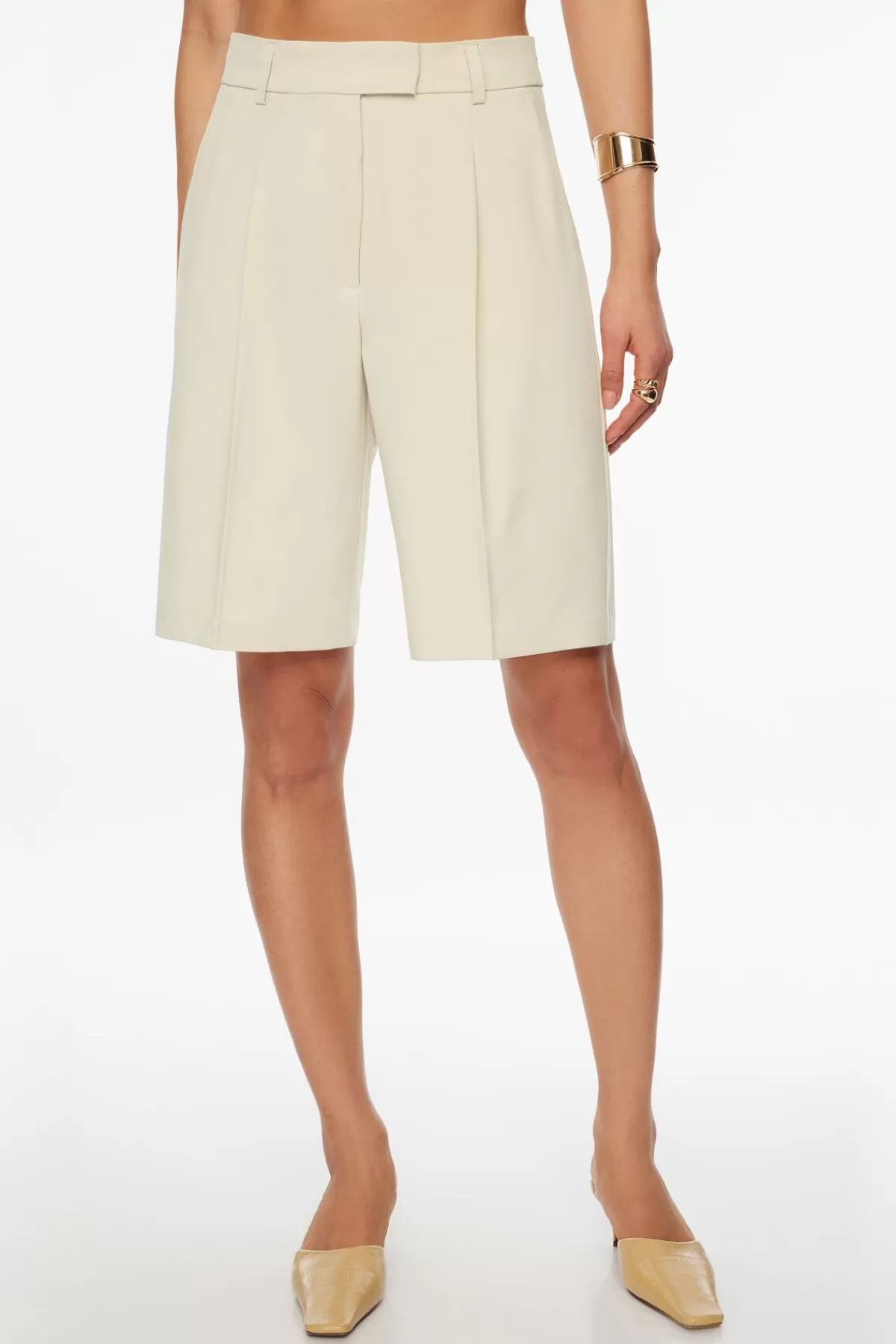 Dynamite Pleated Bermuda Shorts BROBEI Best