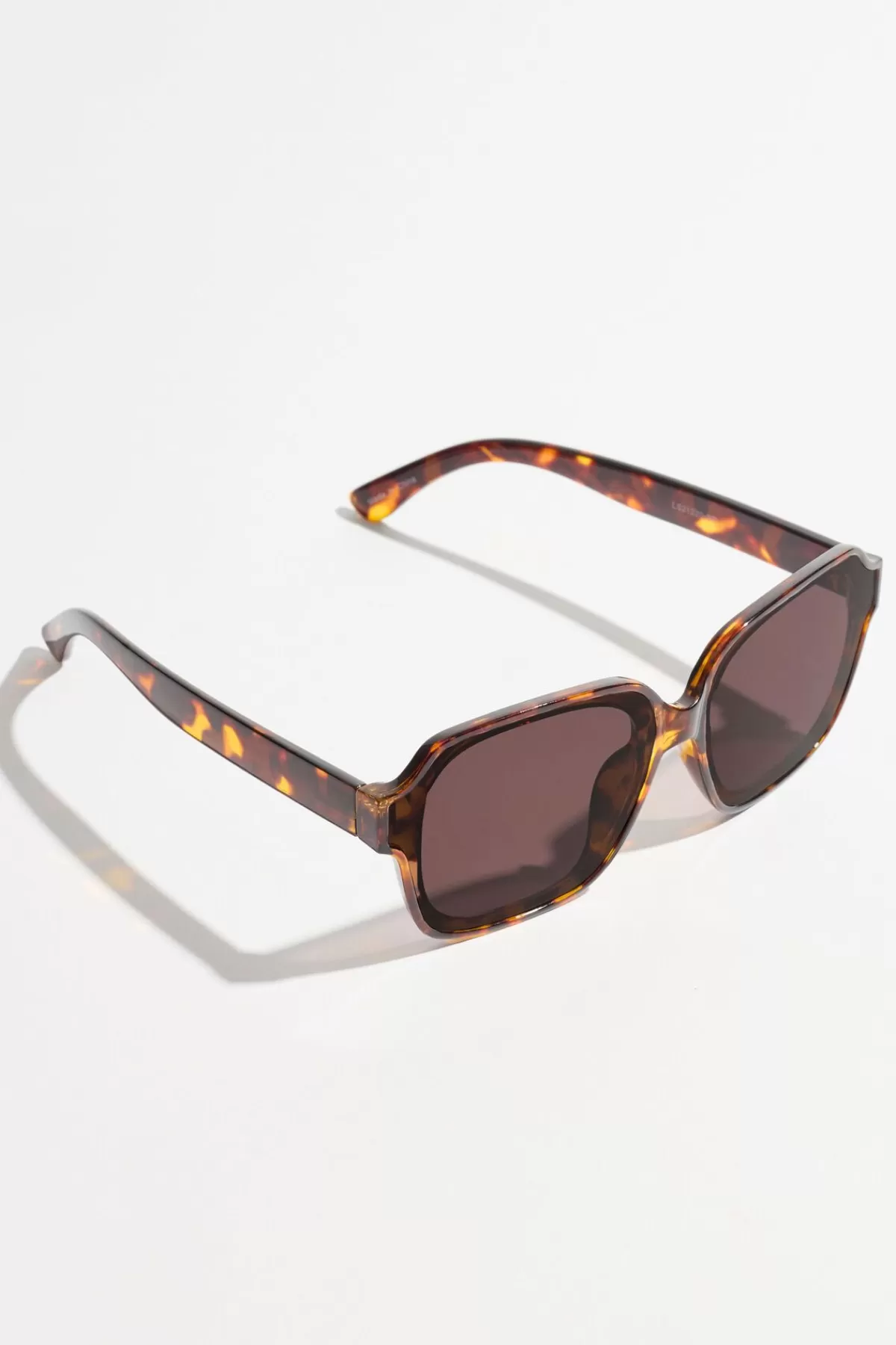 Dynamite Rectangle 70's Sunglasses Brown Flash Sale