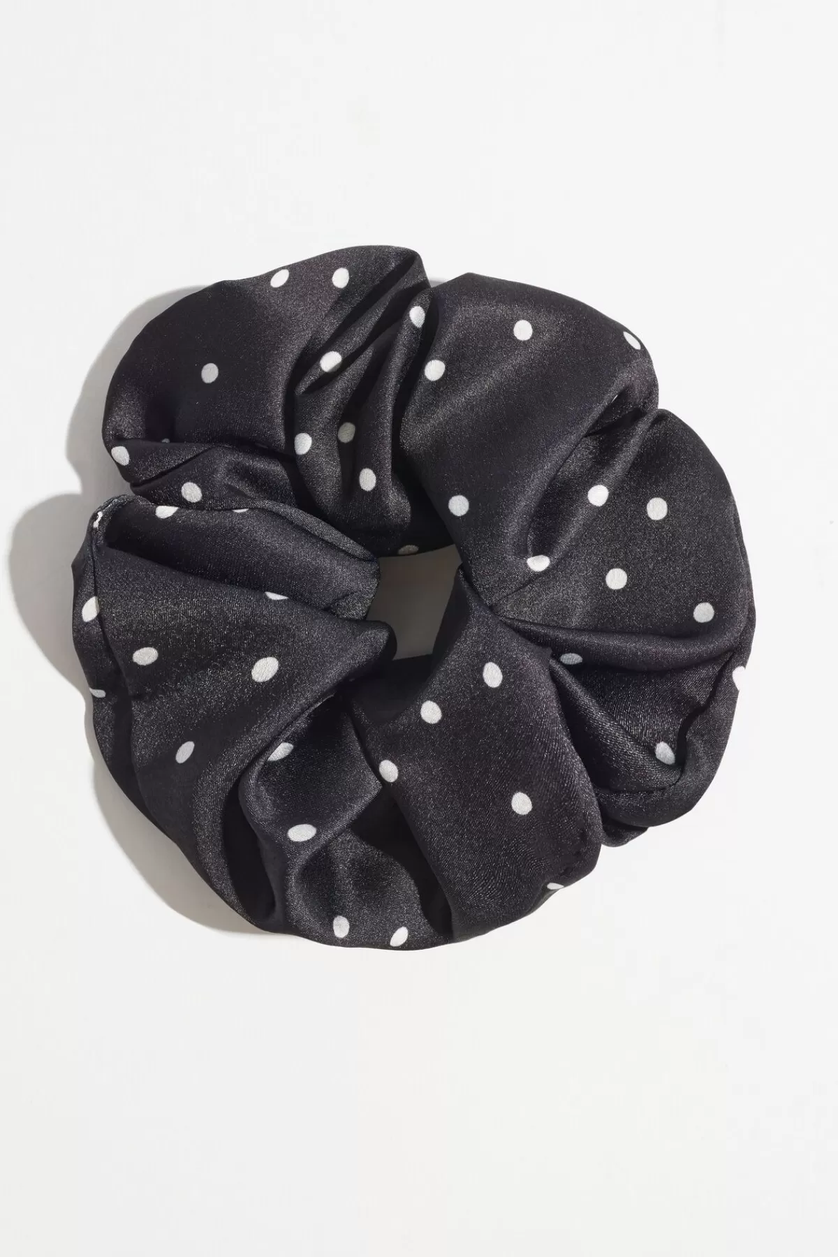 Dynamite Satin Scrunchie Black Flash Sale