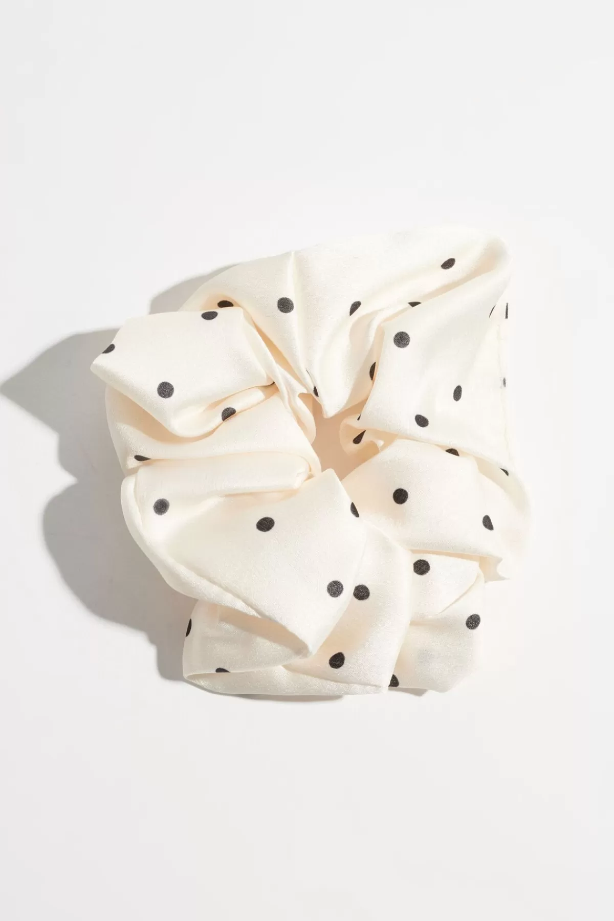 Dynamite Satin Scrunchie White Flash Sale