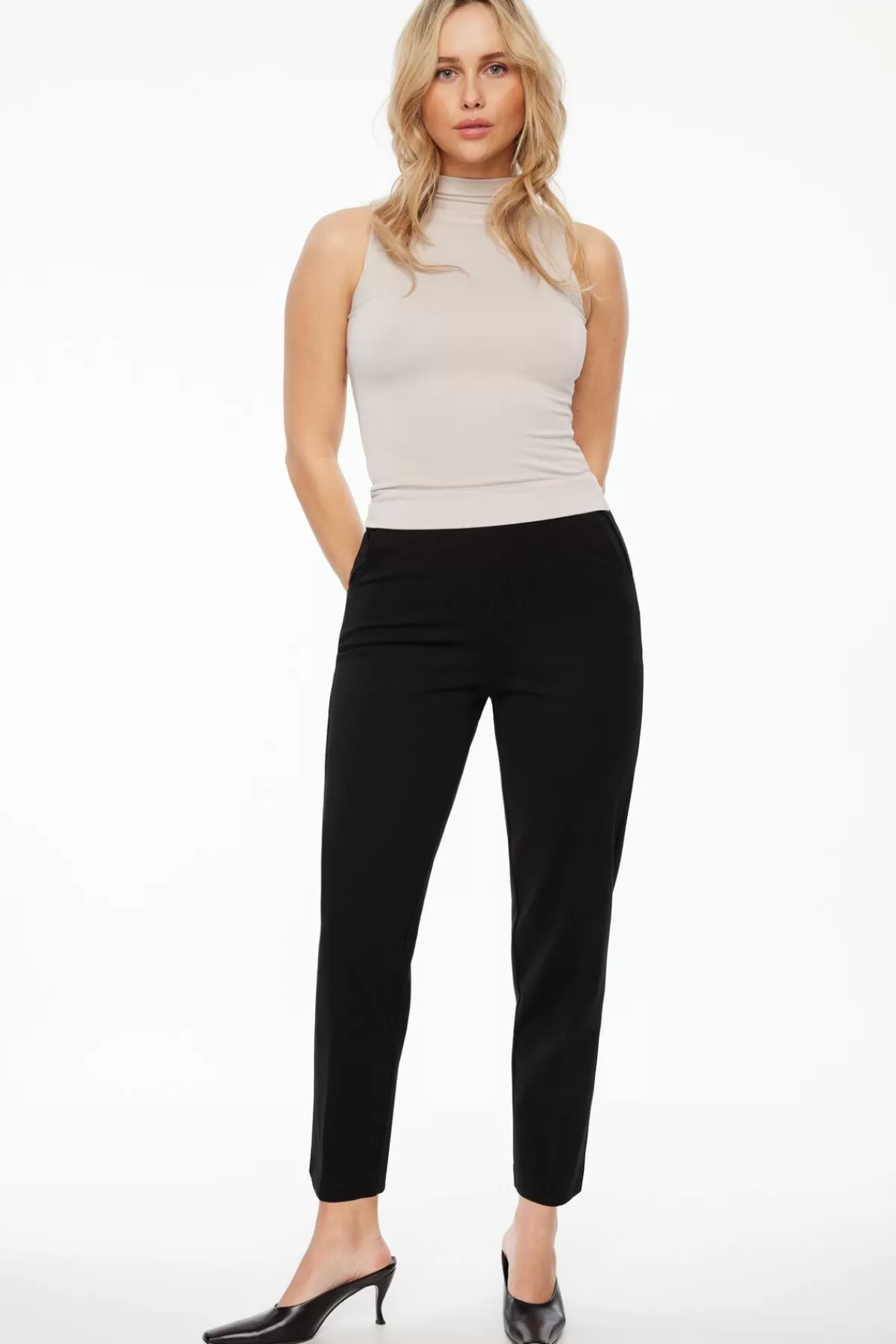 Dynamite Slim Ankle Pants Black Discount