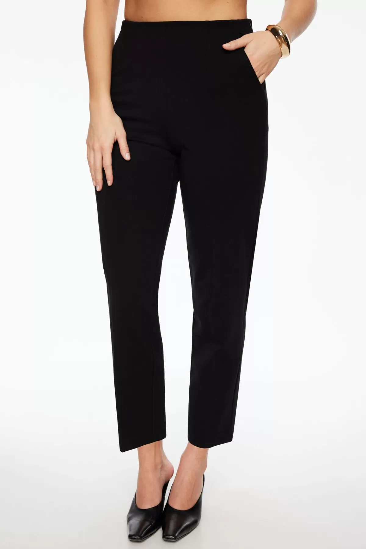 Dynamite Slim Ankle Pants Black Discount