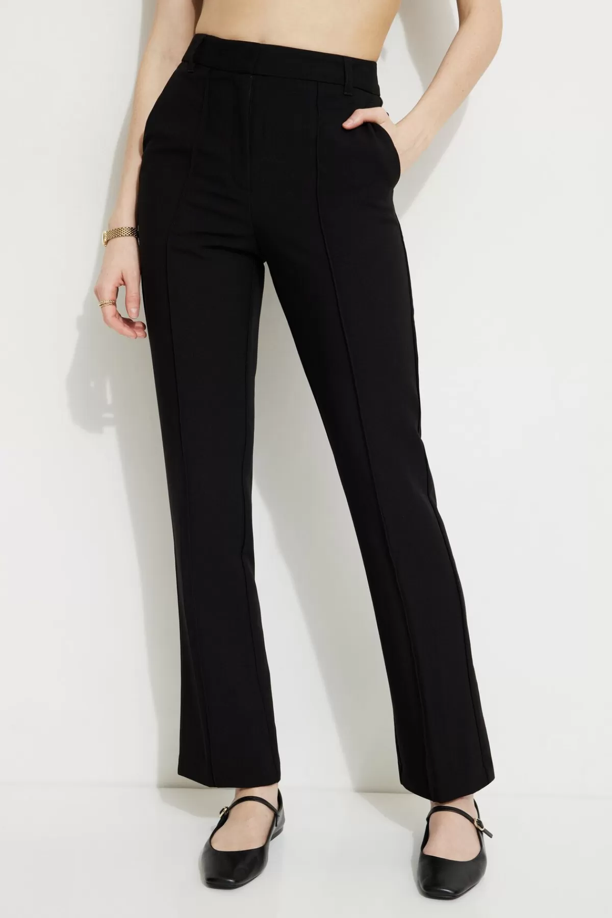 Dynamite Slim Fit Zip Hem Pants Black Shop