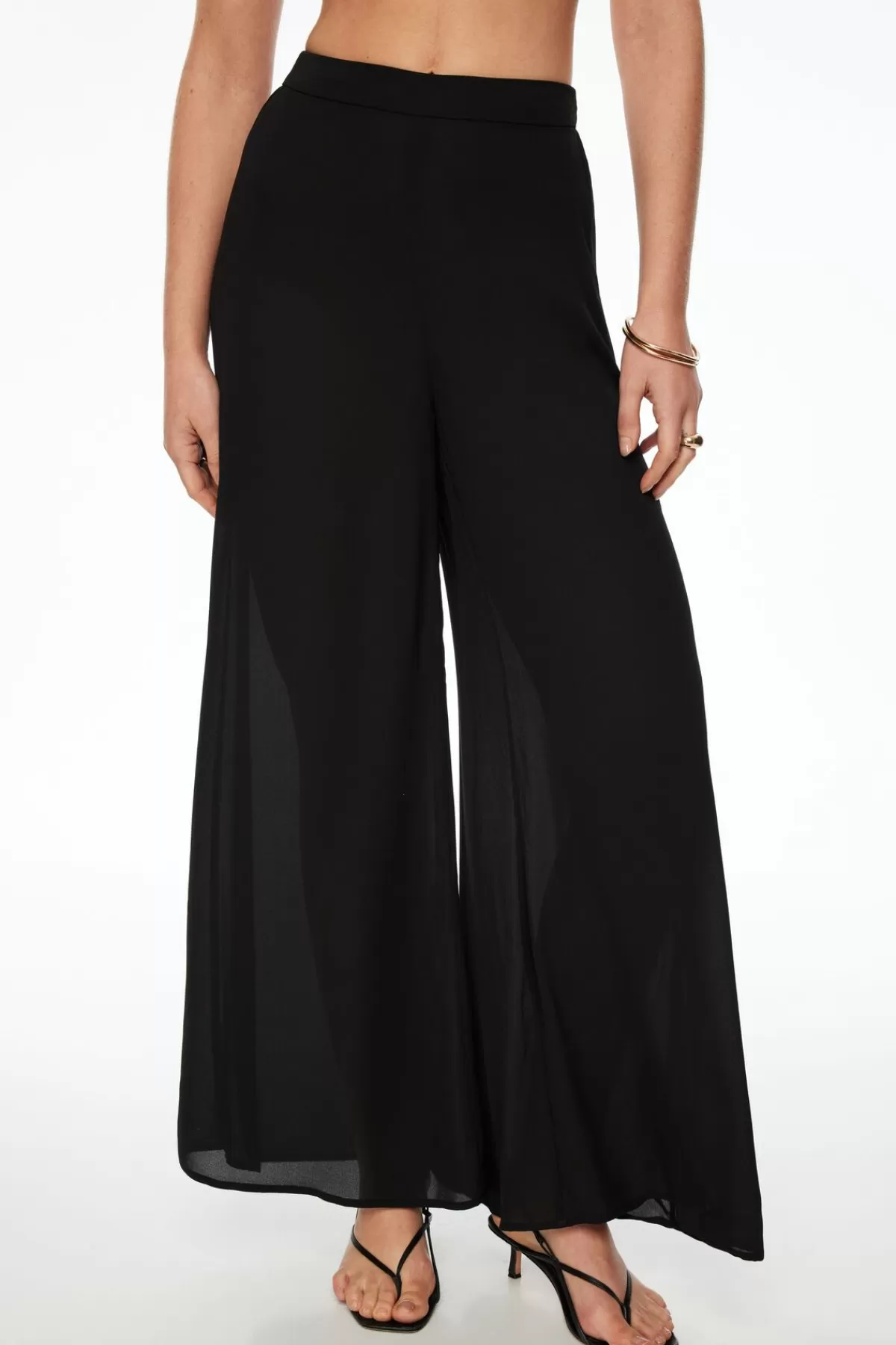 Dynamite Wide Leg Palazzo Pants Black Discount