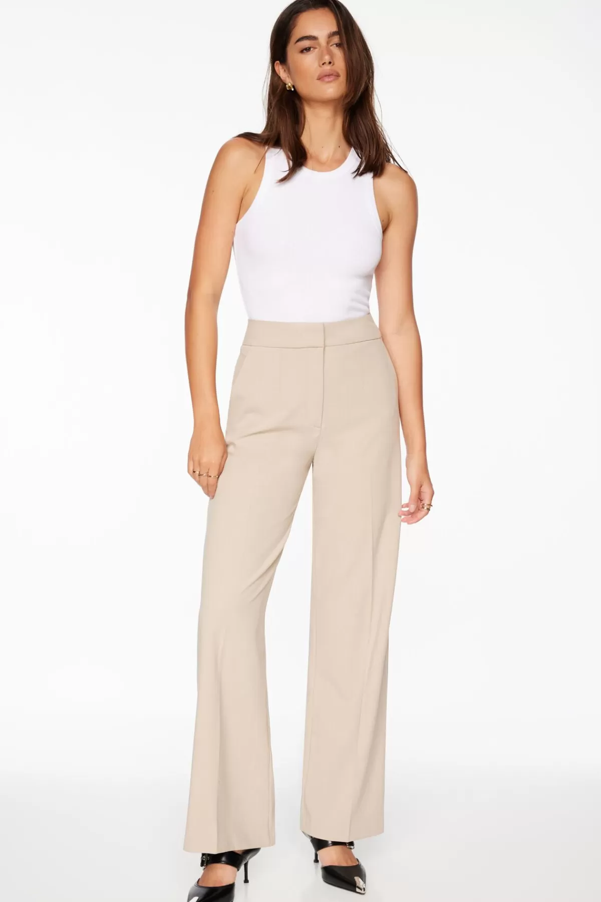 Dynamite Yasmin Straight Leg Pants Brown Store