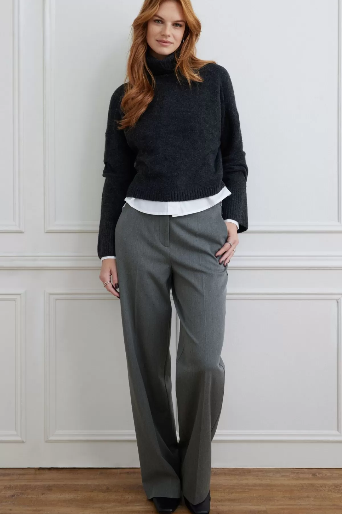 Dynamite Yasmin Straight Leg Pants Gray Store