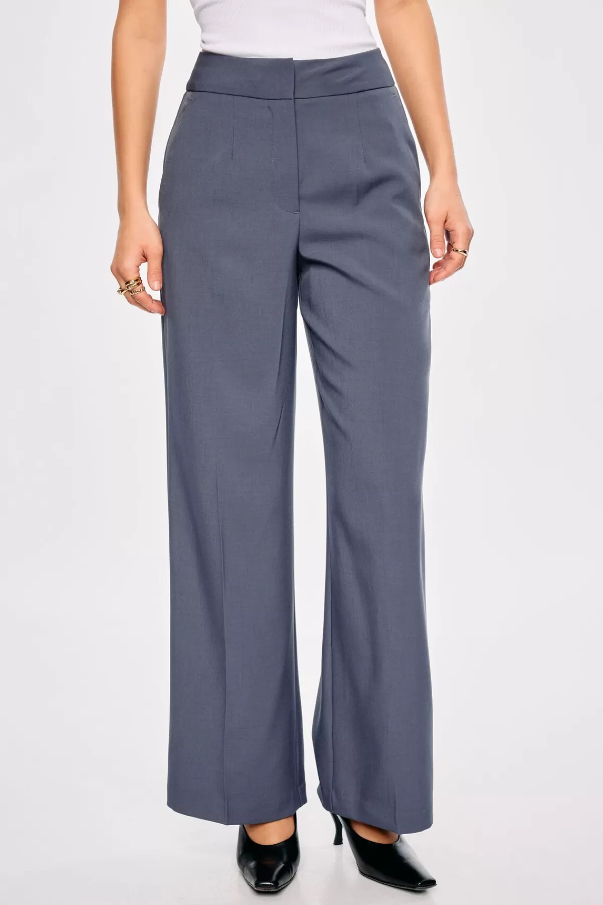 Dynamite Yasmin Straight Leg Pants Blue Discount