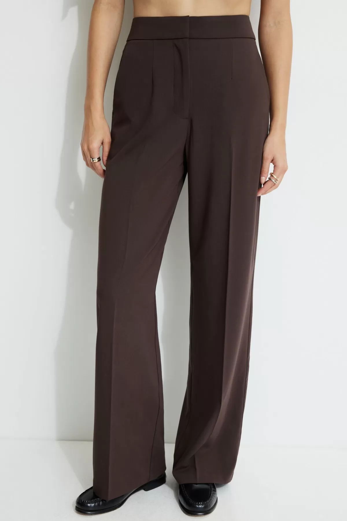 Dynamite Yasmin Straight Leg Pants Brown Best Sale