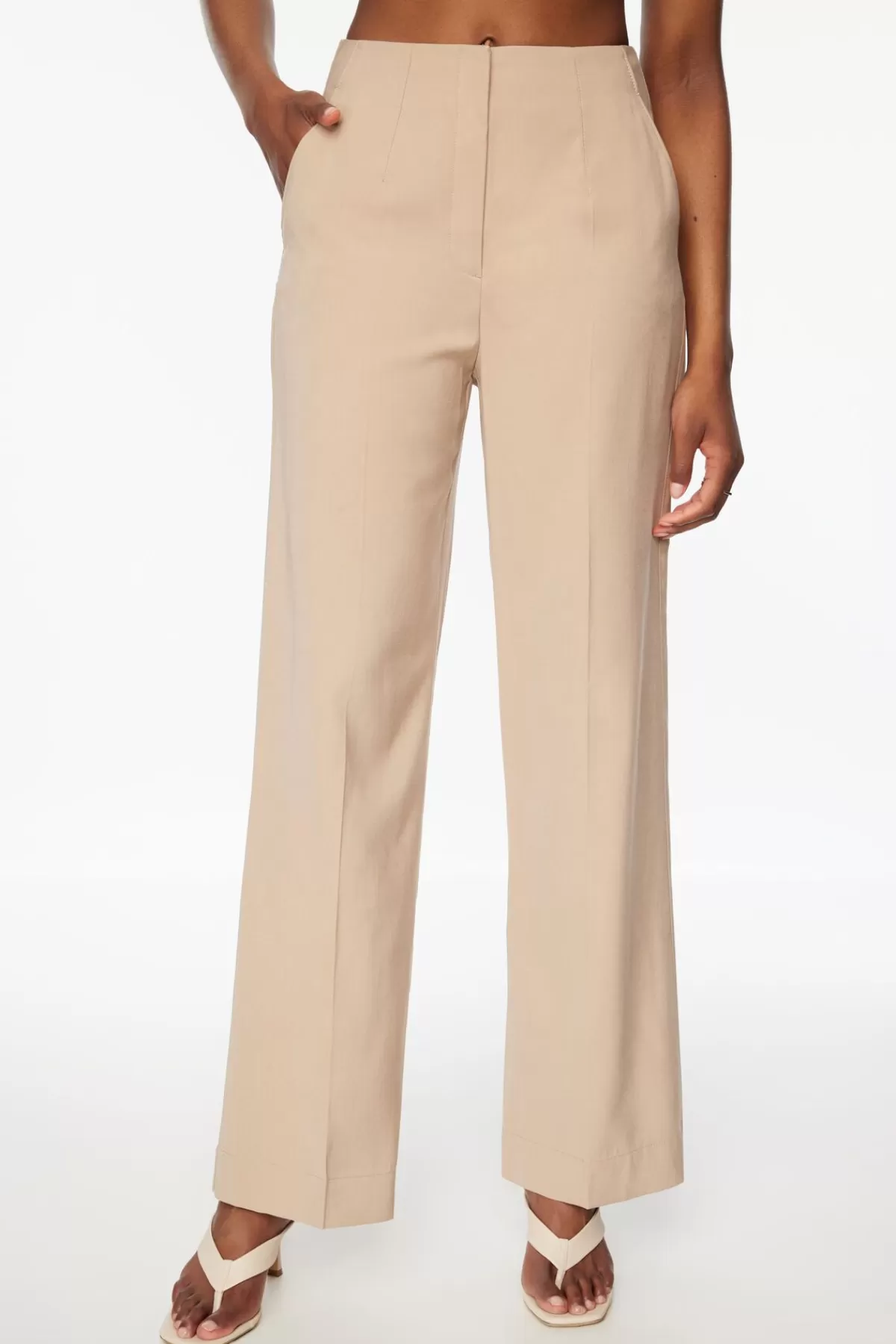 Dynamite Yasmin Straight Leg Pants Brown Outlet